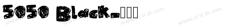 5050 Black字体转换